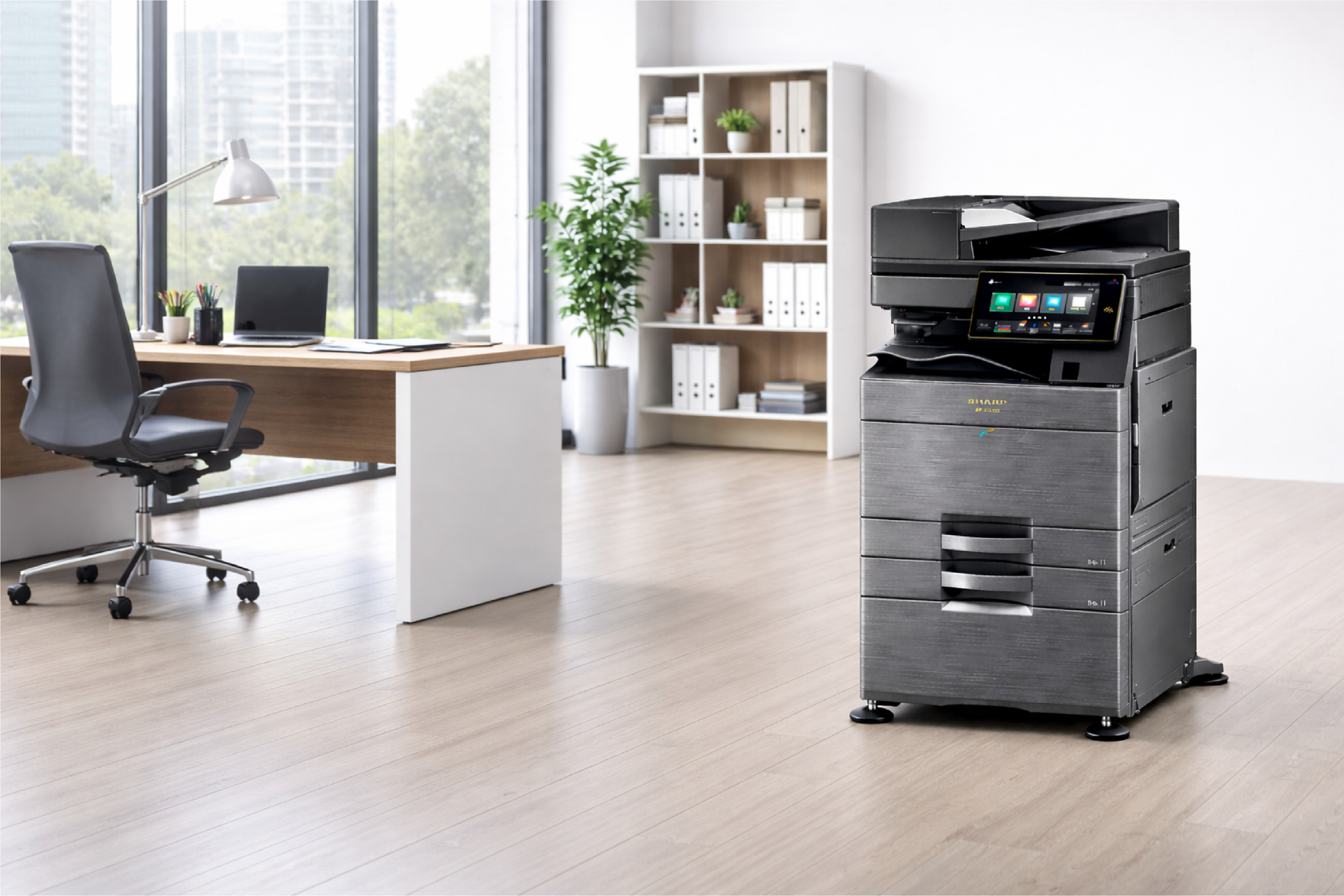Office printer with professional using documents